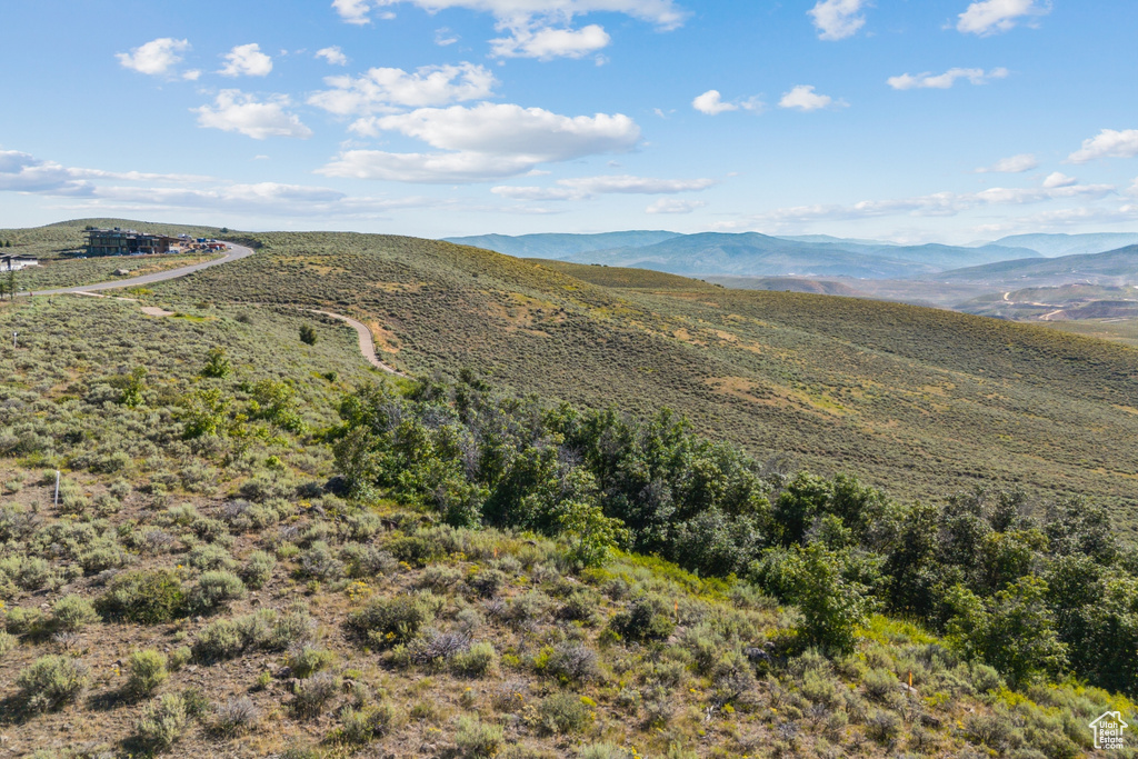 View of mountain background