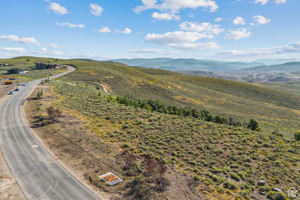 Drone / aerial view of mountains