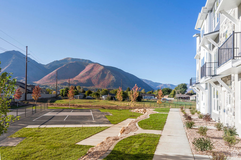 View of mountain backdrop