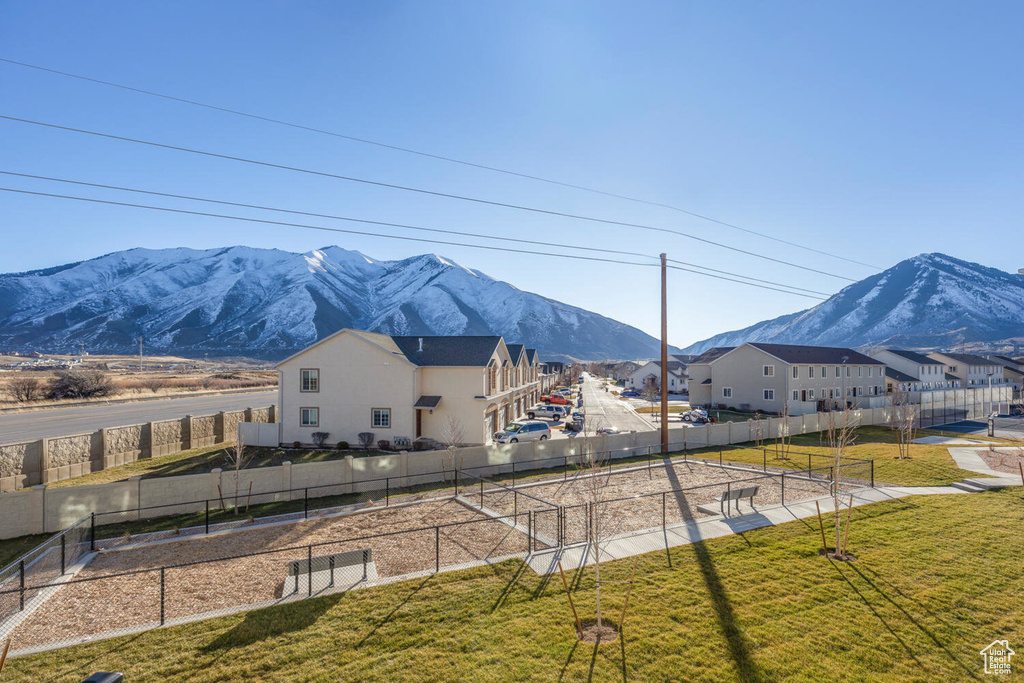 View of mountain background