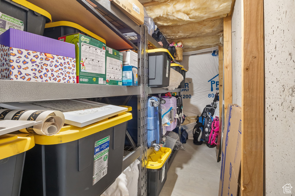 View of storage room