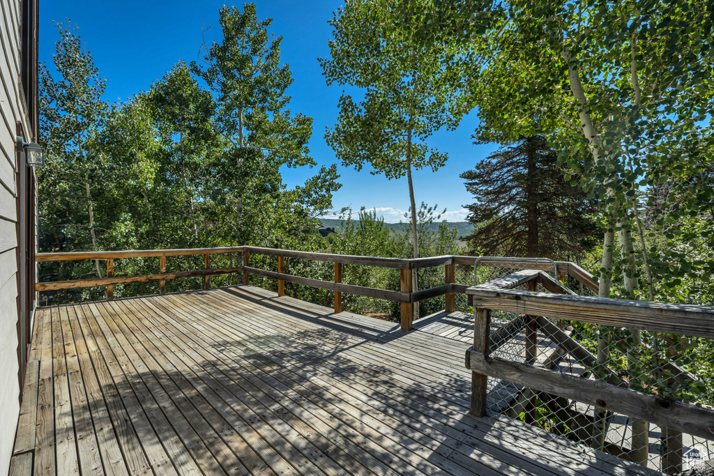 View of deck
