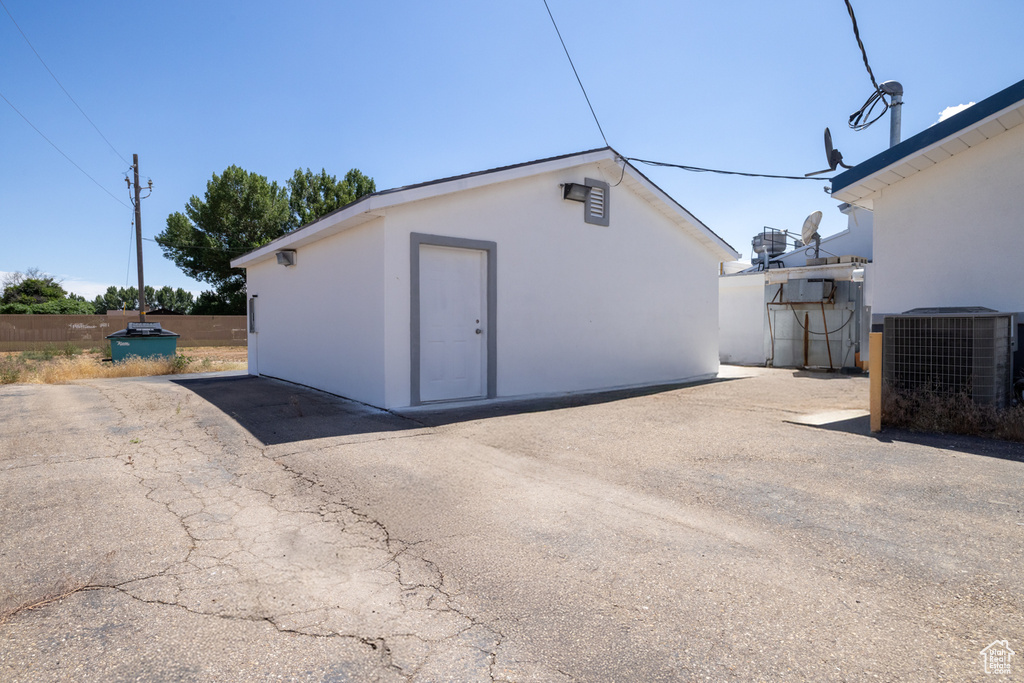 View of outdoor structure