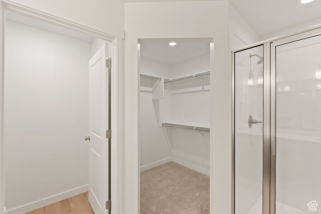 View of spacious closet