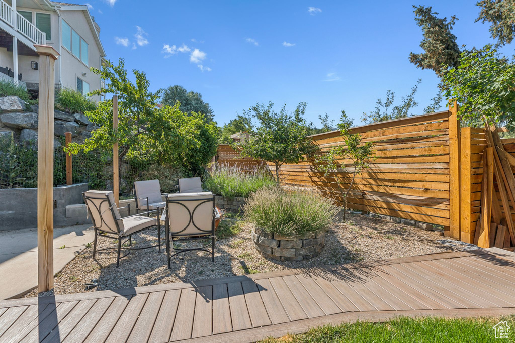 View of deck