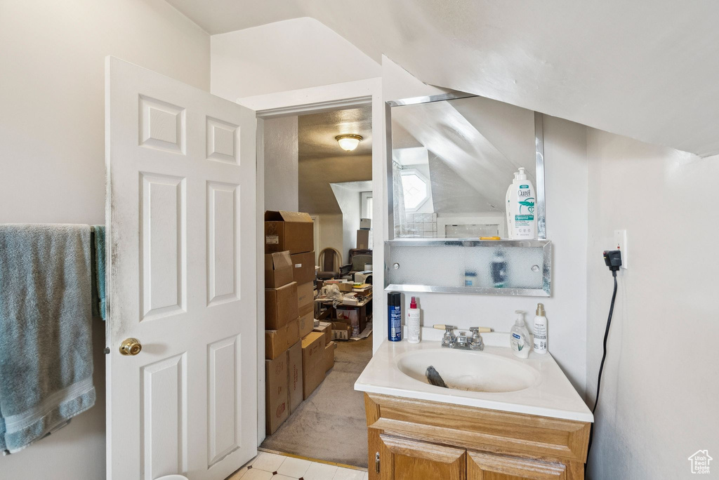 Bathroom featuring vanity