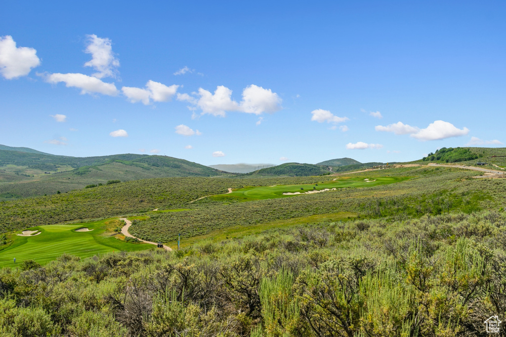 Mountain view featuring a golf club