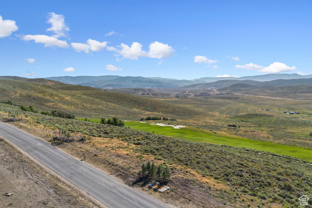 View of mountain background