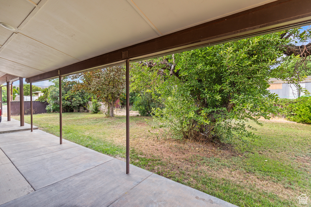 View of patio