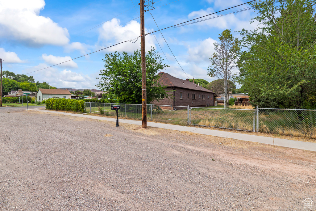 View of front of house with brick siding