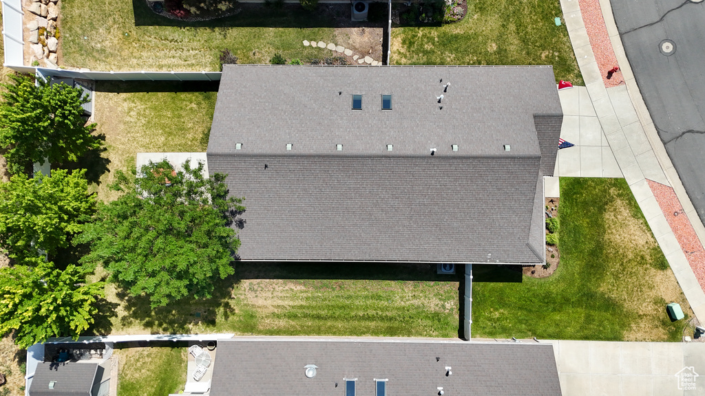View from above of property