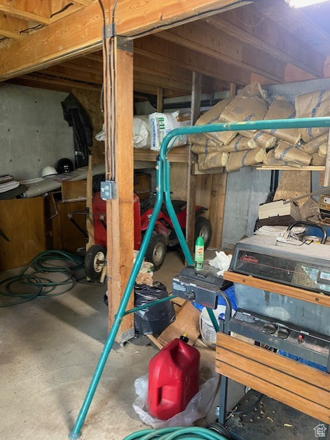 View of storage room