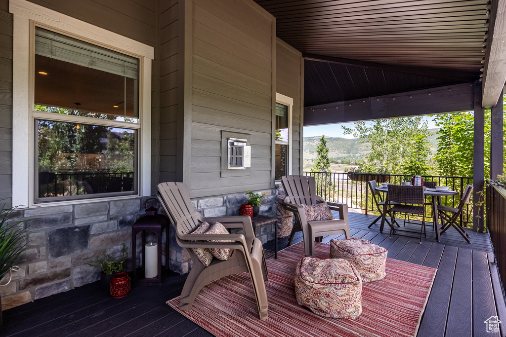 View of deck
