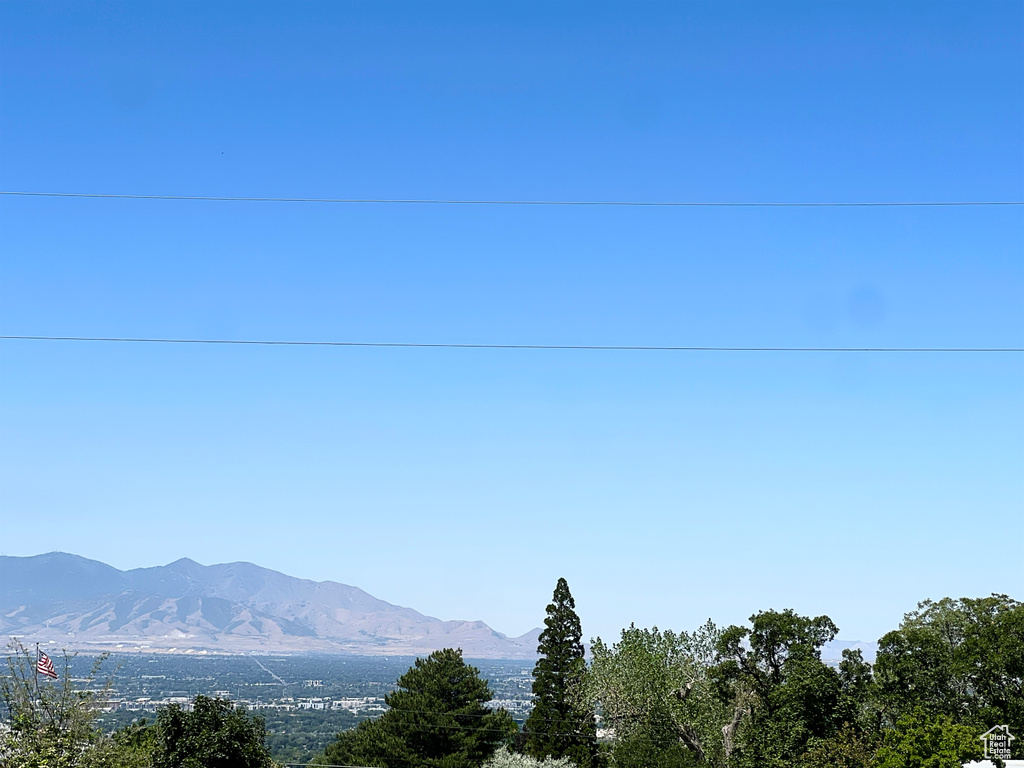 View of mountain background