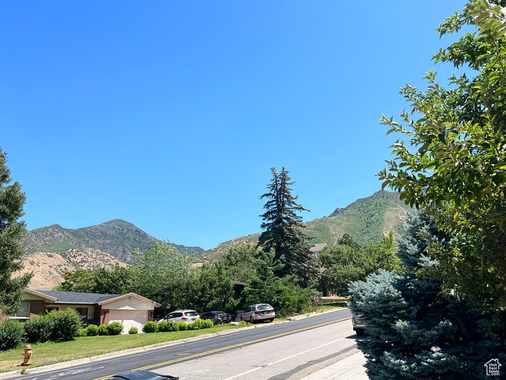 View of mountain background