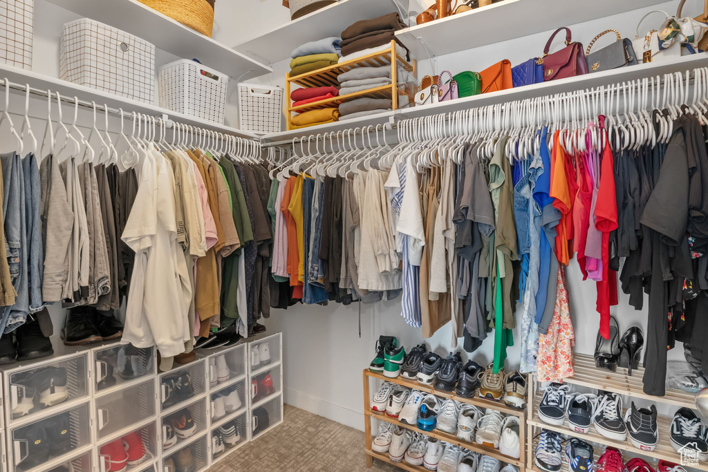 View of spacious closet