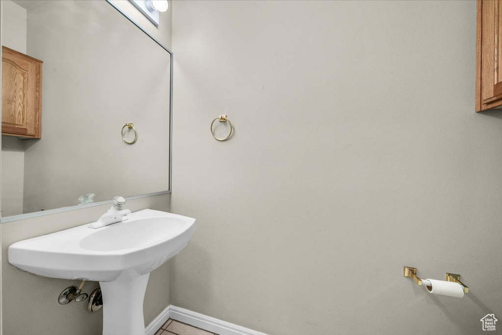 Bathroom with baseboards