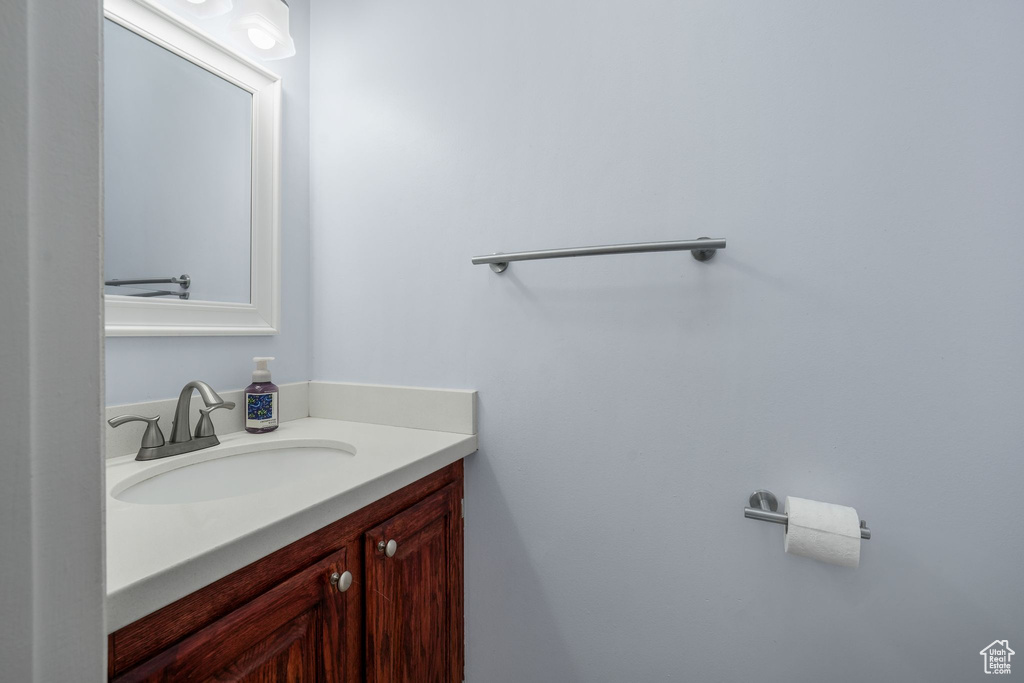 Bathroom featuring vanity