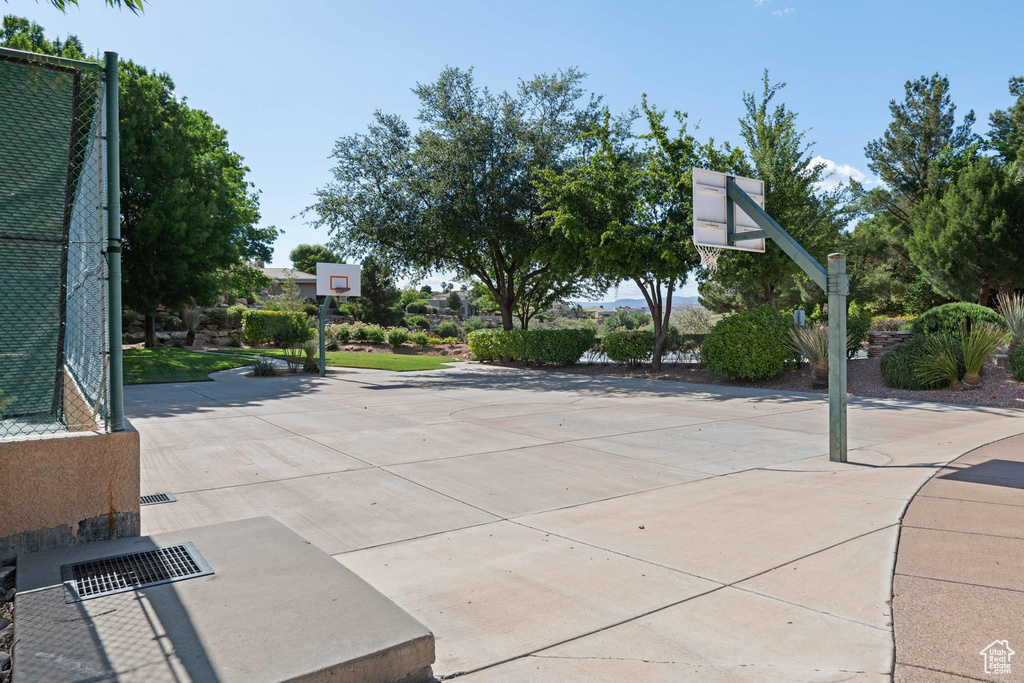 View of sport court with community basketball court