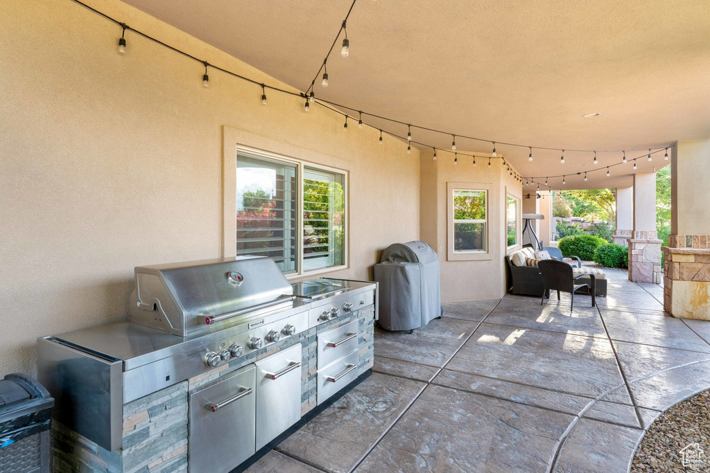 View of patio / terrace featuring area for grilling