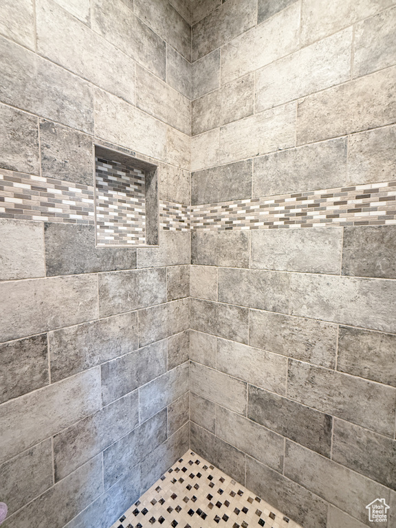 Full bathroom with a tile shower