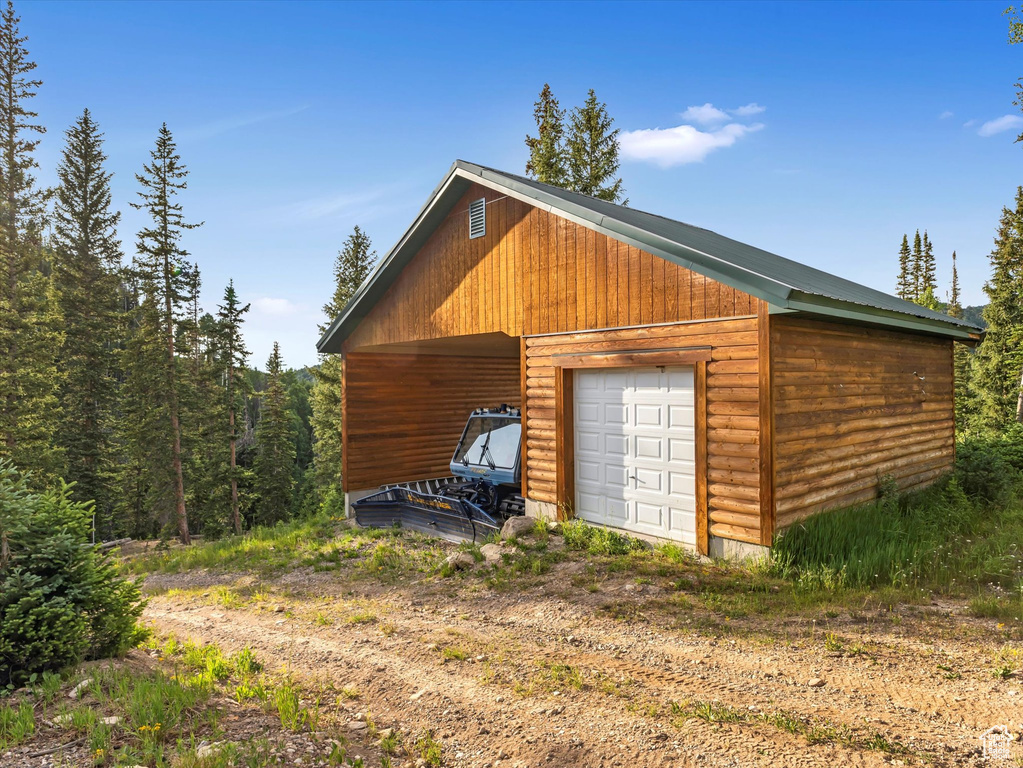 View of outbuilding