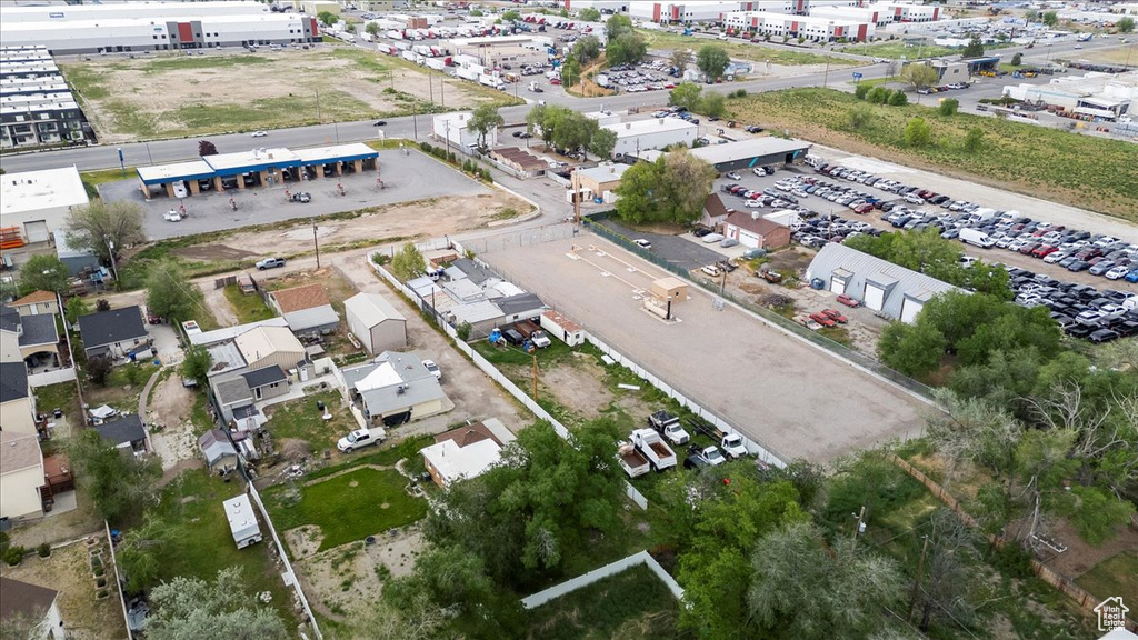 Drone / aerial view of an industrial area