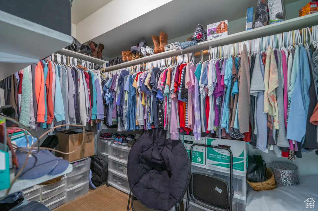 View of spacious closet