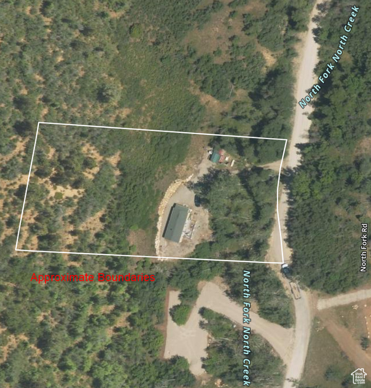 Map / location with property parcel outlined