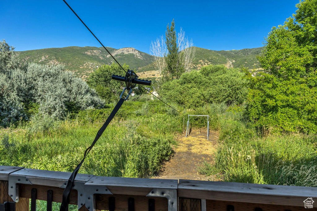 View of mountain backdrop