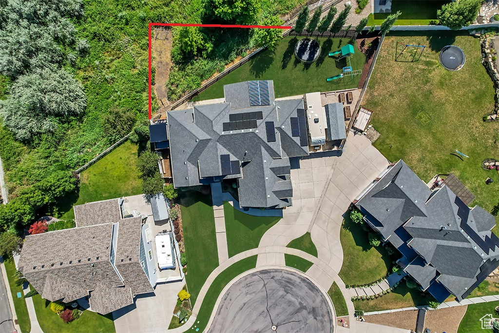 View of property location featuring property parcel outlined