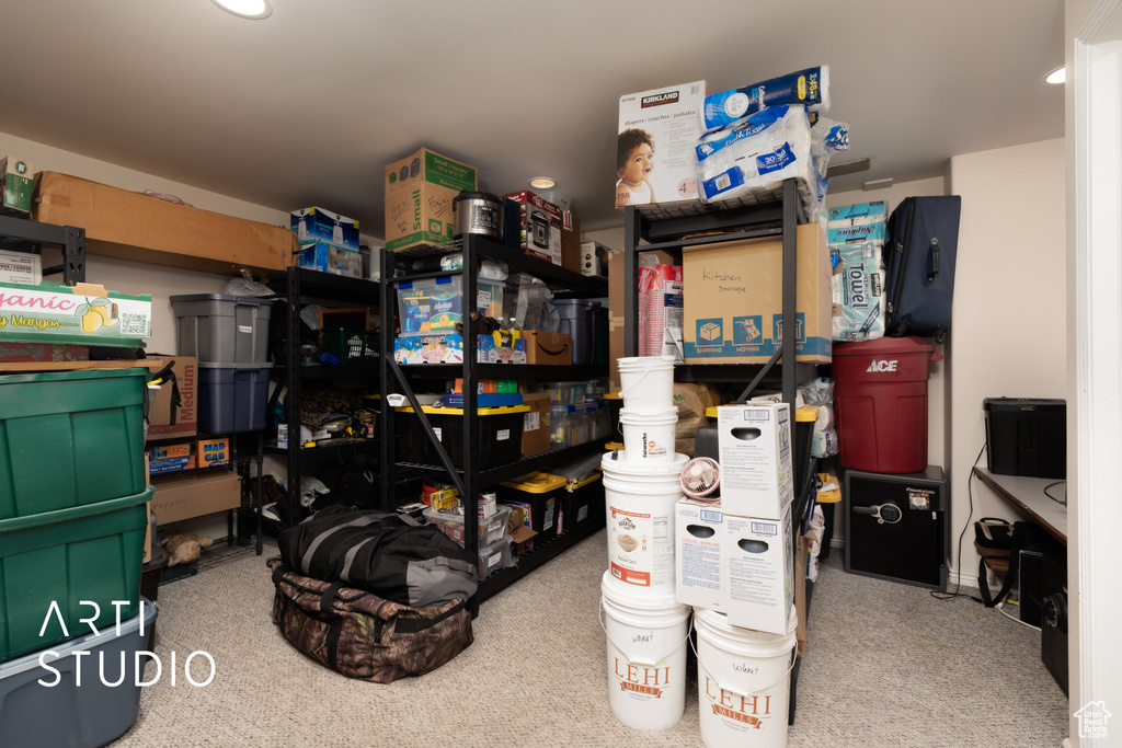 View of storage room