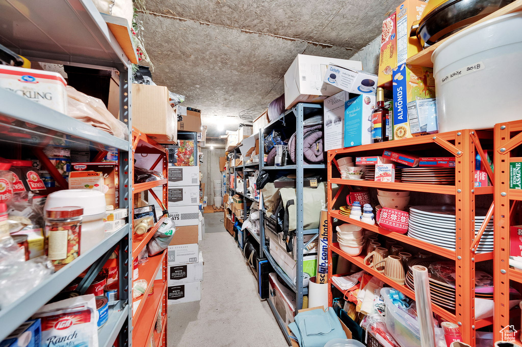 View of storage area