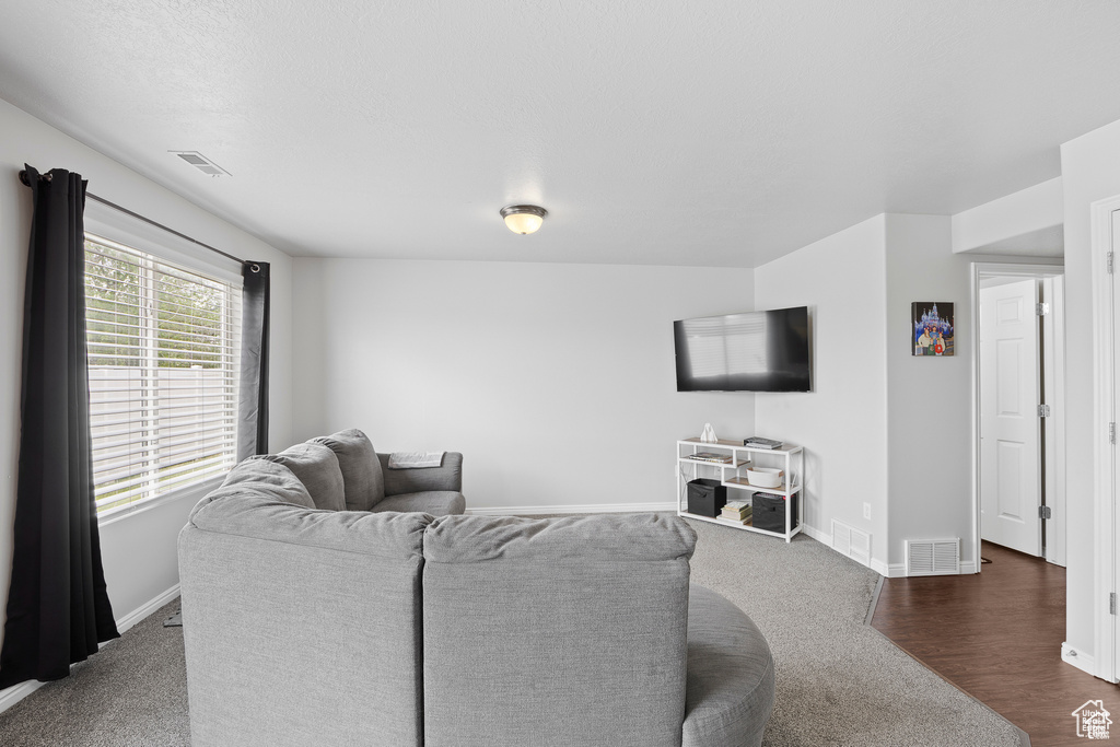 Living area with baseboards