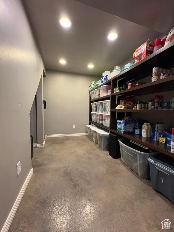 View of storage area