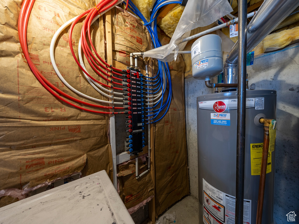 Utilities with gas water heater