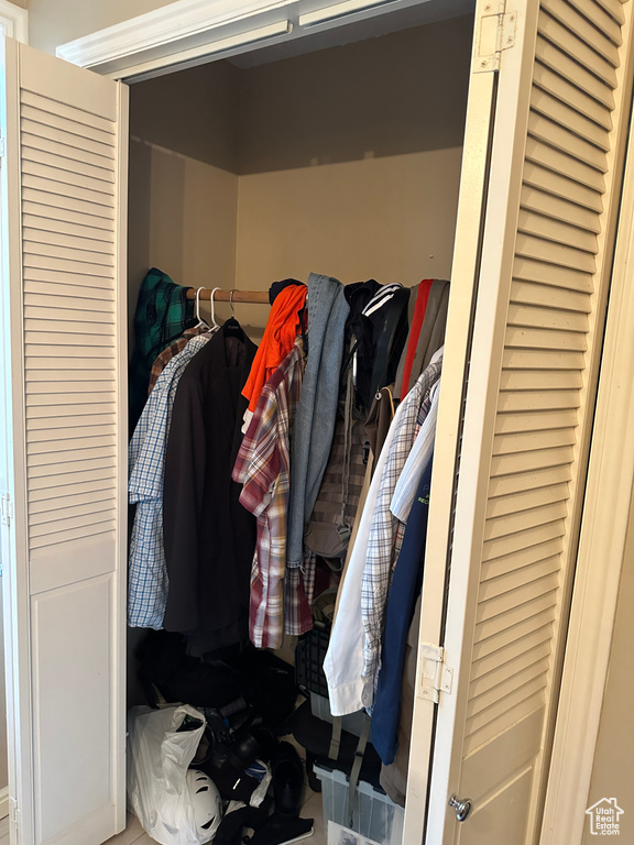 View of closet