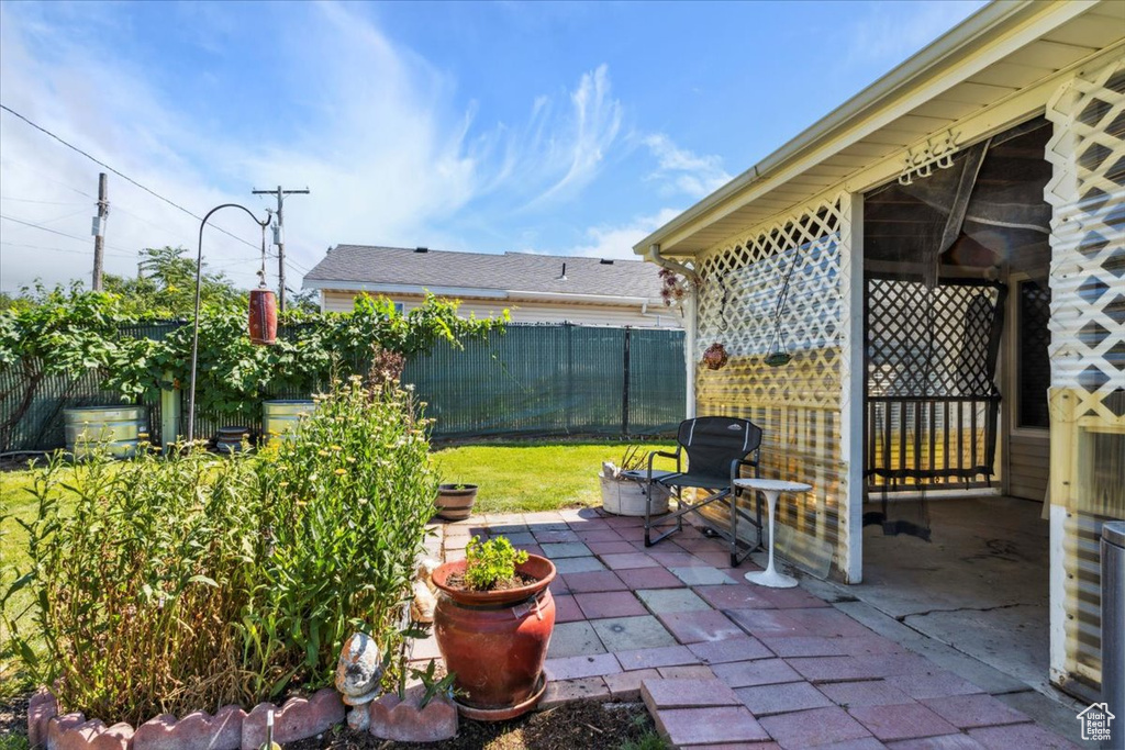 View of patio