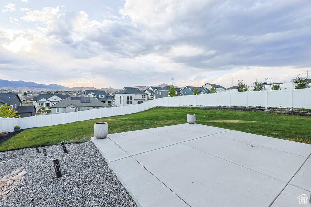 View of patio with a residential view