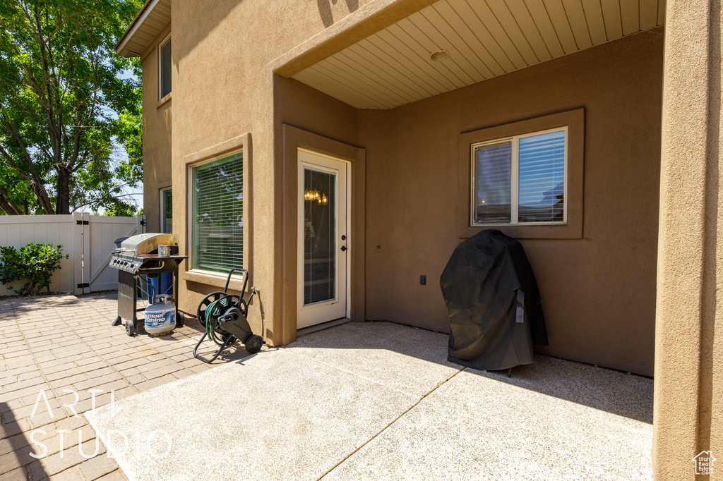 View of patio / terrace featuring area for grilling