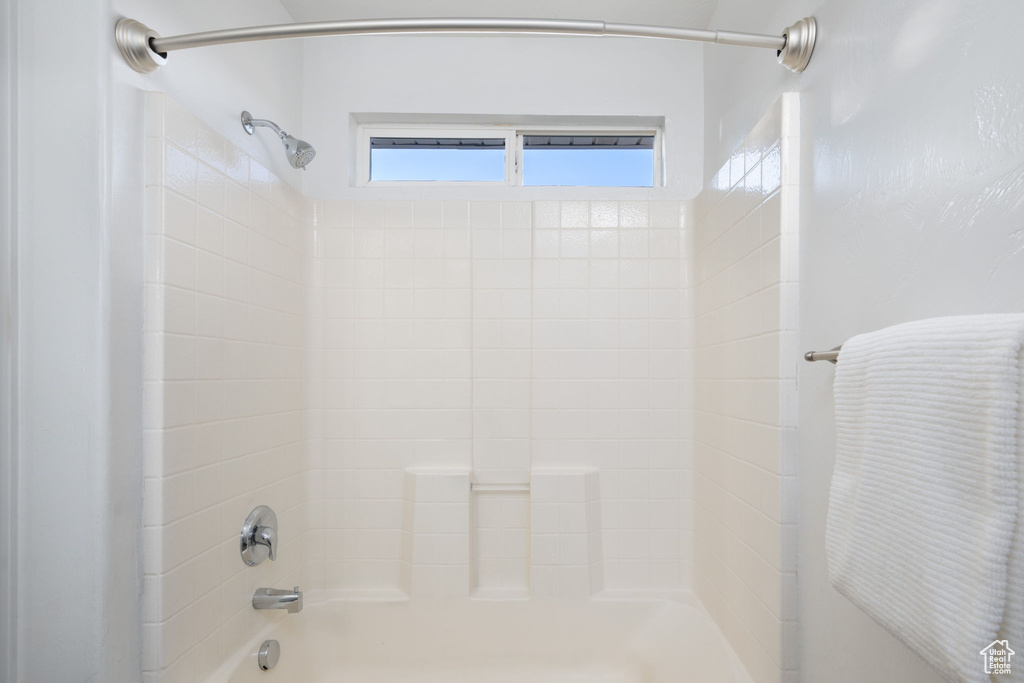 Bathroom with bathtub / shower combination