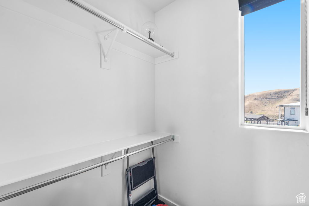 View of spacious closet