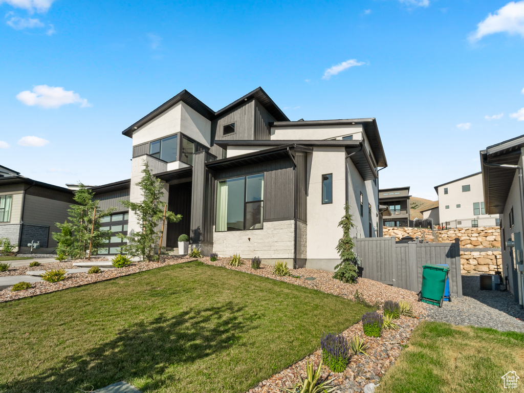 View of modern home