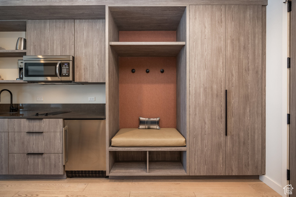Closet with a sink