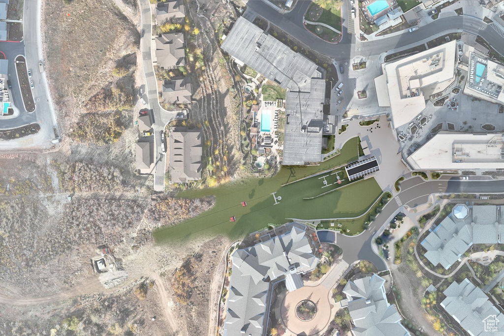 Aerial view of property's location