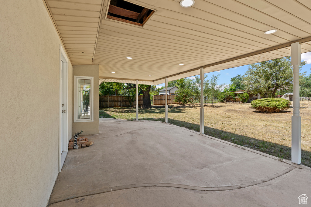 View of patio