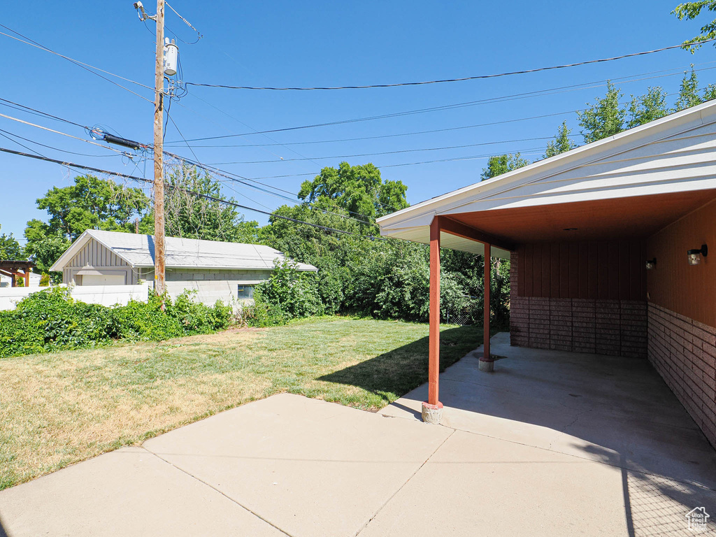 View of patio
