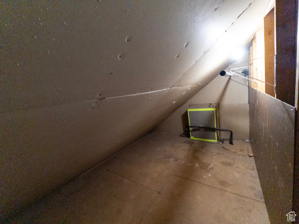 Additional living space with lofted ceiling