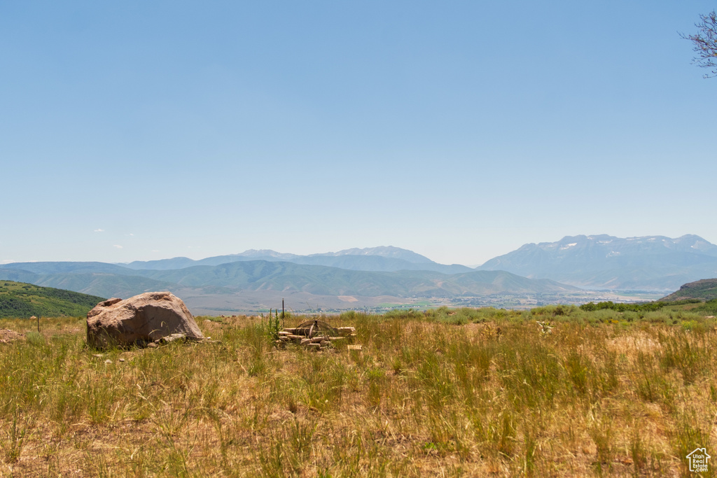 View of mountain background