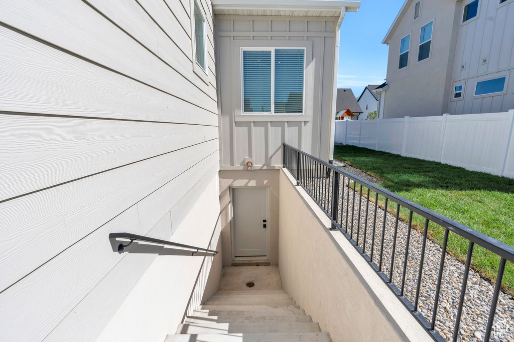 View of stairway